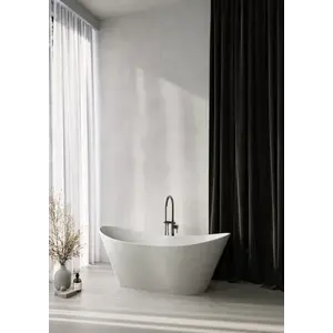 Imagine Cada freestanding compozit Coloana Florida 180x75 cm alb lucios