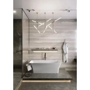Imagine Cada freestanding compozit Coloana Bonita 180x75.5 cm alb lucios