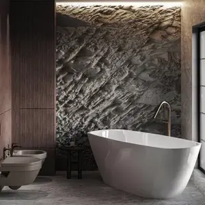 Imagine Cada freestanding compozit Coloana Alaska 174.2x77.7 cm alb mat