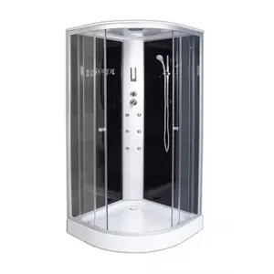 Imagine Cabina dus cu hidromasaj Sanotechnik semirotunda 100x100x215