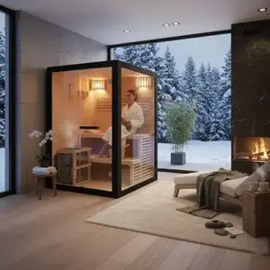 Imagine Sauna finlandeza din lemn Hemlock Premium Home Spa