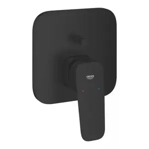 Imagine Baterie cada dus incastrata Grohe Cubeo negru mat fara corp ingropat