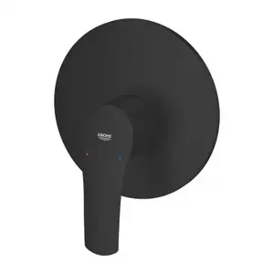 Imagine Baterie dus incastrata Grohe Eurosmart negru mat fara corp ingropat