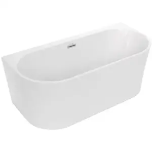 Imagine Cada freestanding semirotunda Spatio Sola acril 160x75 cm, alb
