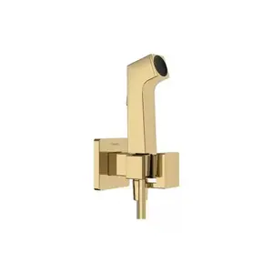 Imagine Hansgrohe Bidette baterie bideu cu set de duș ascuns auriu