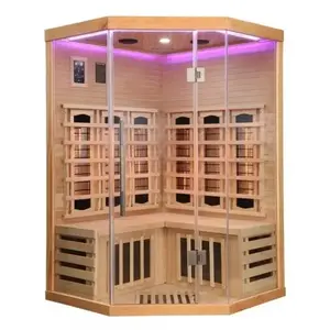 Imagine Sauna uscata SUPREME cu rezistente Infrarosu + Carbon - Magneziu, 120 x 120 x 190cm