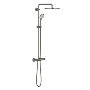 Imagine Coloana de dus cu baterie termostatata antracit periat Grohe Euphoria 310