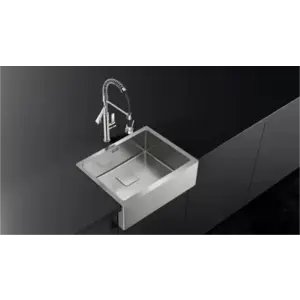 Imagine Chiuveta bucatarie Teka American Professional, front inox masiv, 595x468mm, adancime cuva 20cm, SilentSmart, inox