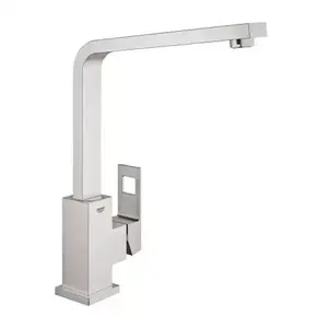 Imagine Baterie bucatarie Grohe Eurocube crom periat Supersteel