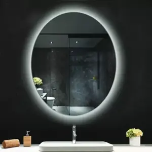 Imagine Oglindă, Fluminia, Picasso Ambient 70, ovală, cu iluminare LED, 3 culori, dezaburire