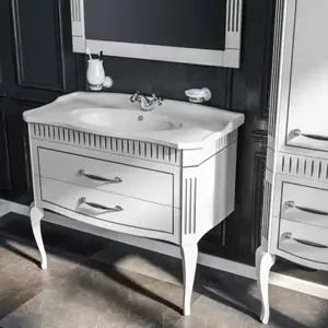 Imagine Mobilier de baie pe pardoseală Royal Alb
