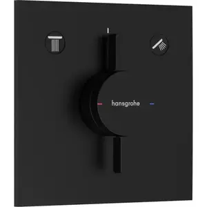 Imagine Hansgrohe DuoTurn E baterie cadă-duș ascuns negru