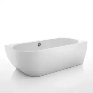 Imagine Cada freestanding Kreiner Vera 170x80 cm finisaj alb dreapta lipita de perete