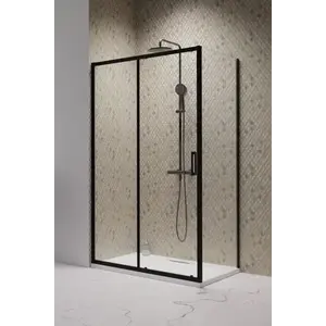 Imagine Cabina dus Radaway Premium Pro Black KDJ 110x90 cm, dreapta