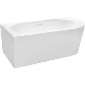 Imagine Besco Avita A-Line cadă de perete 150x75 cm ovală alb
