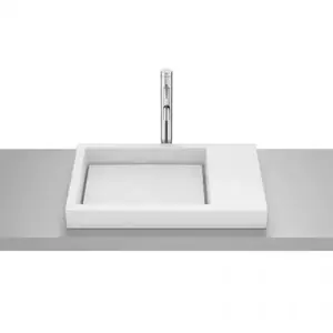 Imagine Lavoar baie incastrat, alb mat Roca Horizon 60x38 cm