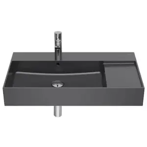 Imagine Lavoar baie suspendat, antracit Roca Inspira Square 80x49 cm