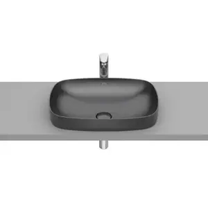 Imagine Lavoar baie incastrat, antracit Roca Inspira Soft 55x37 cm