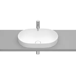 Imagine Lavoar baie incastrat, alb mat, oval Roca Inspira Round 55x37 cm