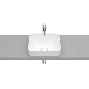 Imagine Lavoar baie incastrat, alb mat, patrat Roca Inspira Square 37x37 cm