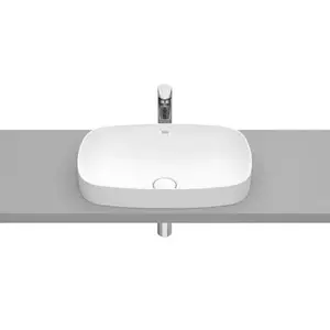 Imagine Lavoar baie incastrat, alb mat Roca Inspira Soft 55x37 cm