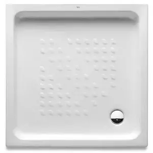 Imagine Cadita dus patrata ceramica Roca Italia 80x80 cm, alb
