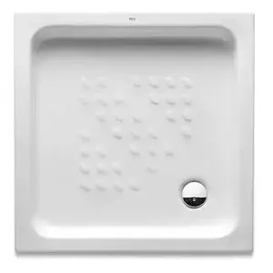 Imagine Cadita dus patrata ceramica Roca Italia 70x70 cm, alb