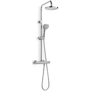 Imagine Coloana dus cu baterie si termostat Roca Victoria, si dus fix Ø20 cm