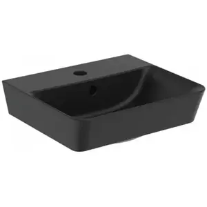 Imagine Lavoar baie suspendat, negru mat Ideal Standard Connect Air Cube 40x35 cm