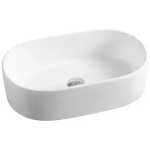 Imagine Lavoar baie pe blat, oval Fluminia Tisa 56x35 cm