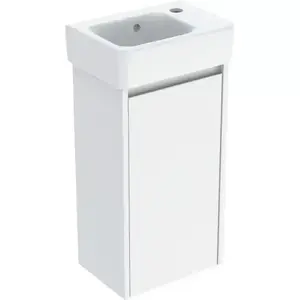 Imagine Set lavoar si mobilier Geberit Selnova Square, 36x25x70 cm, alb lucios
