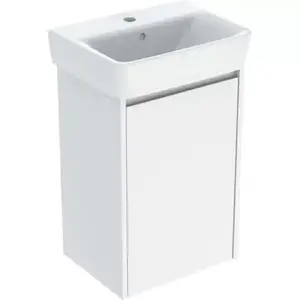 Imagine Set lavoar si mobilier Geberit Selnova Square, 45x34x70 cm, alb lucios