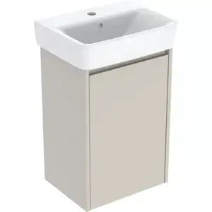 Imagine Set lavoar si mobilier Geberit Selnova Square, 45x34x70 cm, gri nisip mat