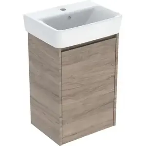 Imagine Set lavoar si mobilier Geberit Selnova Square, 45x34x70 cm, nuc hicori