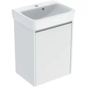 Imagine Set lavoar si mobilier Geberit Selnova Square, 50x38x70 cm, alb mat