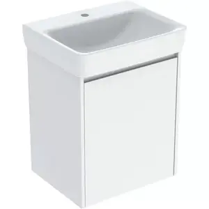 Imagine Set lavoar si mobilier Geberit Selnova Square, 55x44x70 cm, alb lucios