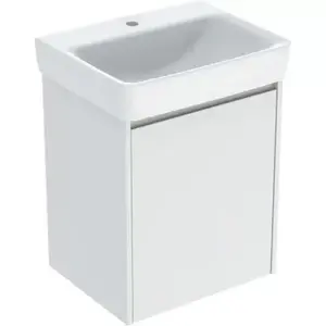 Imagine Set lavoar si mobilier Geberit Selnova Square, 55x44x70 cm, alb mat