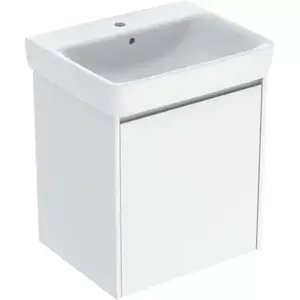 Imagine Set lavoar si mobilier Geberit Selnova Square, 60x48x70 cm, alb lucios