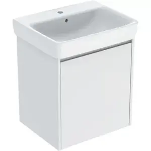 Imagine Set lavoar si mobilier Geberit Selnova Square, 60x48x70 cm, alb mat