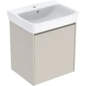 Imagine Set lavoar si mobilier Geberit Selnova Square, 60x48x70 cm, gri nisip mat