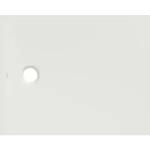 Imagine Cadita de dus Geberit CleanFloor30, 100x80x3.5 cm, alba mat