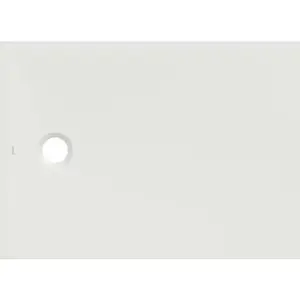 Imagine Cadita de dus Geberit CleanFloor30, 110x80x3.5 cm, alba mat