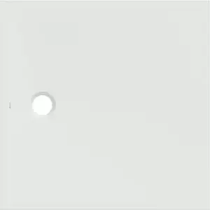 Imagine Cadita de dus Geberit CleanFloor30, 100x100x3.5 cm, alba mat