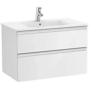 Imagine Set mobilier baie Roca The Gap 80x46xH54 cm, alb
