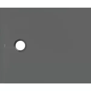 Imagine Cadita de dus Geberit CleanFloor30, 90x75x3.5 cm, grafit mat