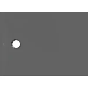 Imagine Cadita de dus Geberit CleanFloor30, 110x80x3.5 cm, grafit mat