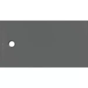 Imagine Cadita de dus Geberit CleanFloor30, 150x80x3.5 cm, grafit mat