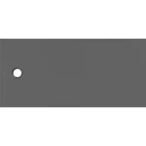 Imagine Cadita de dus Geberit CleanFloor30, 170x80x3.5 cm, grafit mat