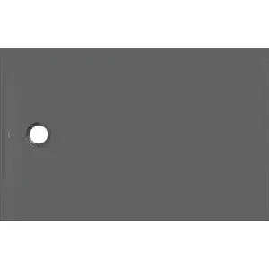 Imagine Cadita de dus Geberit CleanFloor30, 140x90x3.5 cm, grafit mat