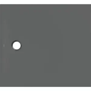 Imagine Cadita de dus Geberit CleanFloor30, 110x100x3.5 cm, grafit mat